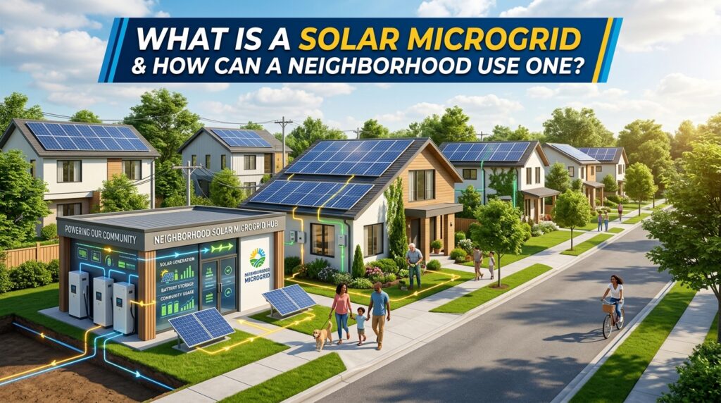 What Is a Solar Microgrid and How Can a Neighborhood Use One?
