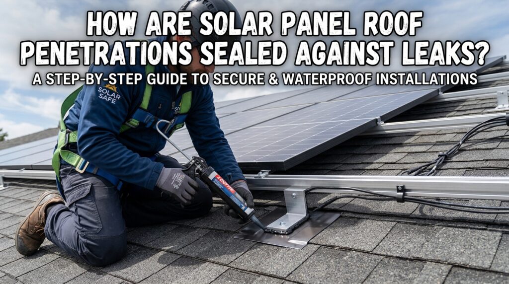 How Are Solar Panel Roof Penetrations Sealed Against Leaks?