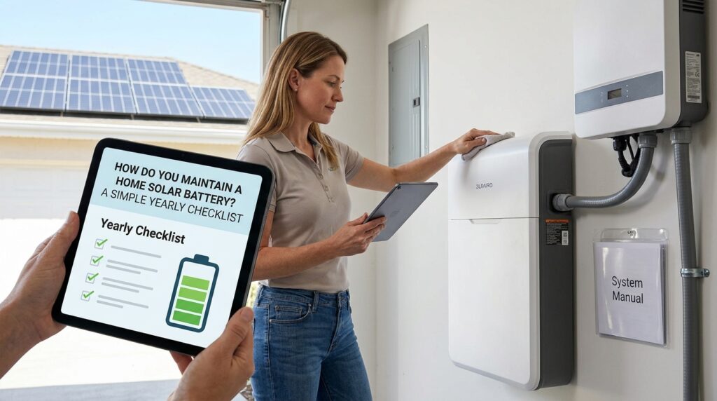 How Do You Maintain a Home Solar Battery? A Simple Yearly Checklist