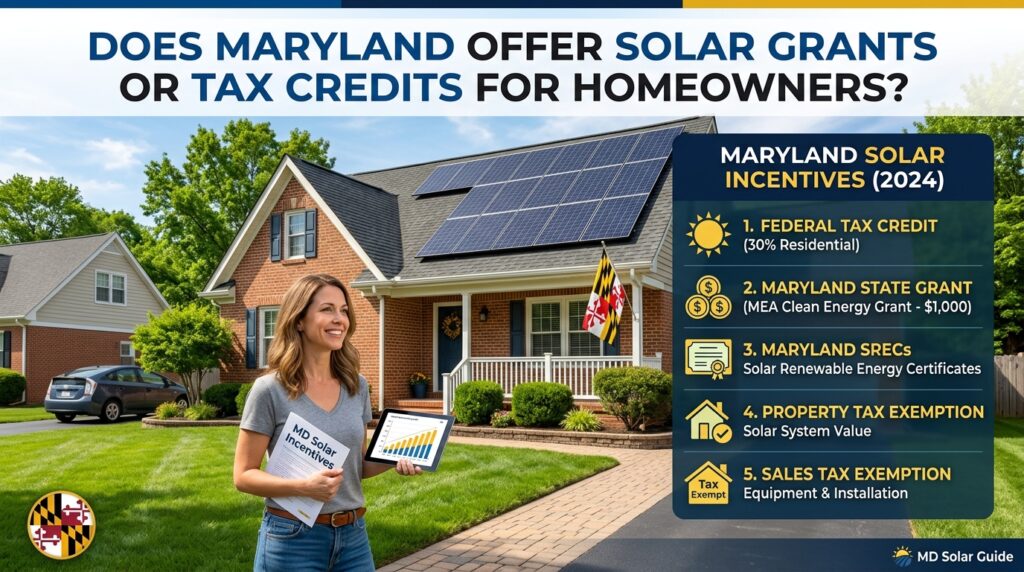 Does Maryland Offer Solar Grants or Tax Credits for Homeowners?
