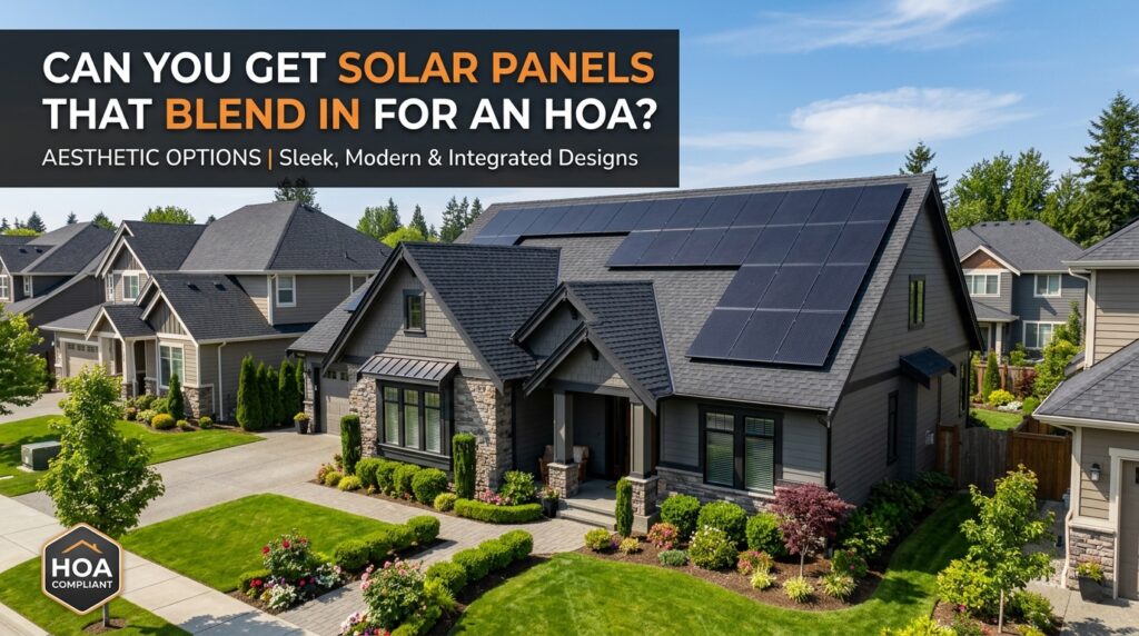 Can You Get Solar Panels That Blend In for an HOA? Aesthetic Options