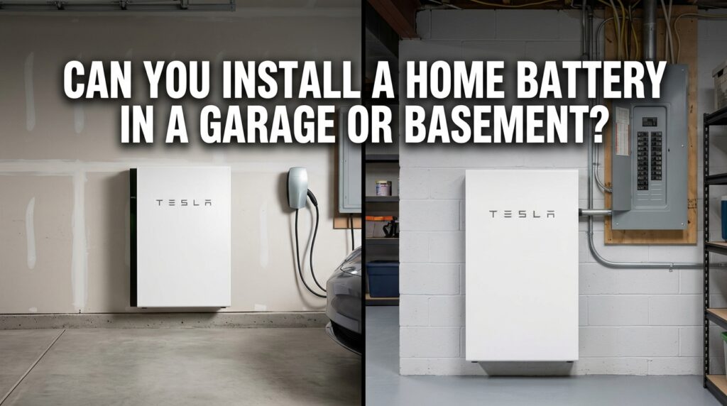 Can You Install a Home Battery in a Garage or Basement?