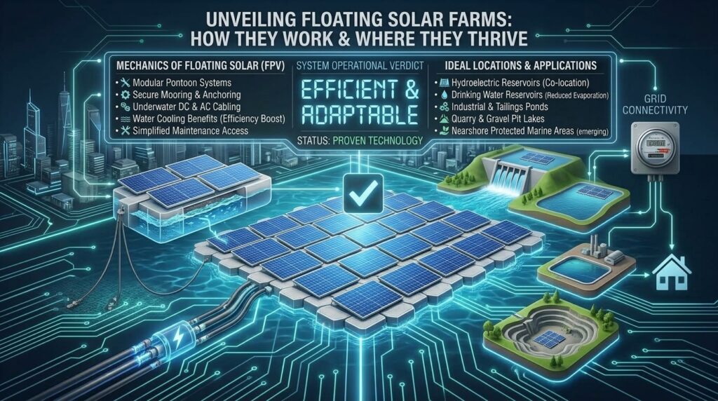 How Do Floating Solar Farms Work? Where They Make Sense