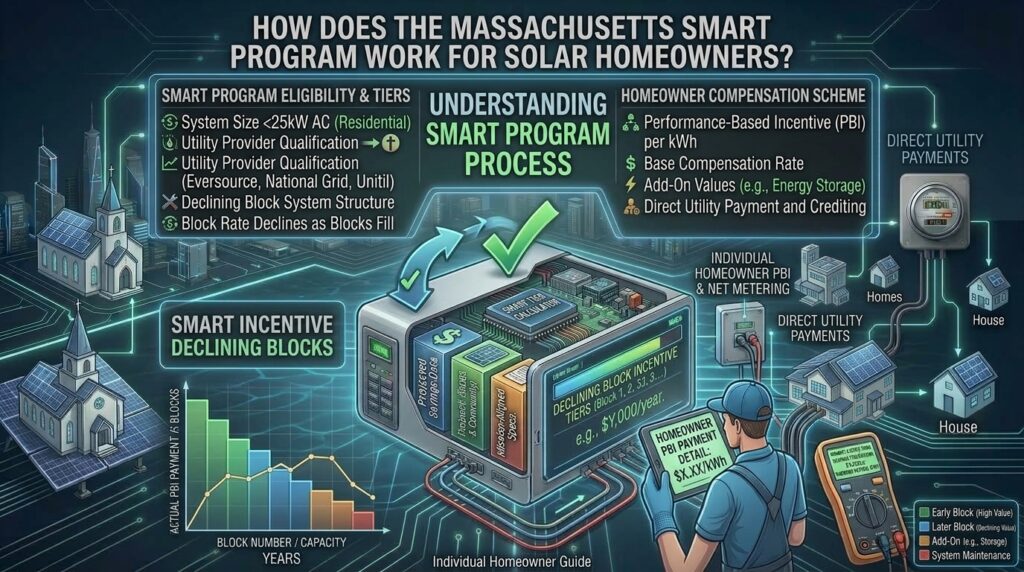 How Does the SMART Program Work for Massachusetts Solar Homeowners?